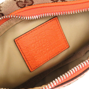美品 グッチ × THE NORTH FACE 650299 GGキャンバス レザー ベージュ オレンジ ウエストバッグ ボディバッグ 0194【中古】GUCCI メンズ