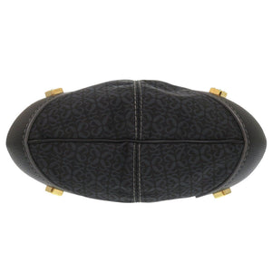 新品同様 ロエベ キャンバス レザー ネイビー ワンショルダーバッグ ショルダーバッグ 0212【中古】LOEWE