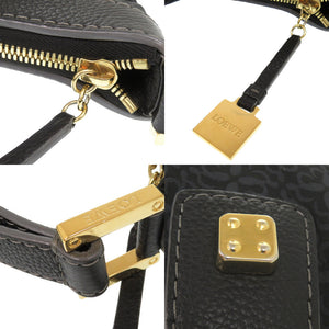 新品同様 ロエベ キャンバス レザー ネイビー ワンショルダーバッグ ショルダーバッグ 0212【中古】LOEWE