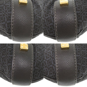 新品同様 ロエベ キャンバス レザー ネイビー ワンショルダーバッグ ショルダーバッグ 0212【中古】LOEWE