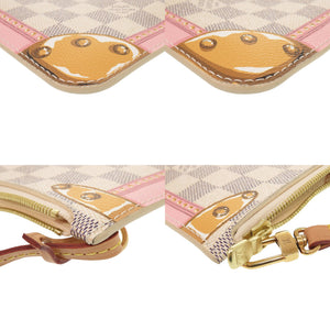 美品 ルイ ヴィトン ネヴァーフルポーチ MM/GM用 ダミエアズール ポーチ バッグ LV 0220【中古】LOUIS VUITTON