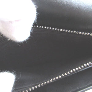 未使用 ブルガリ セルペンティ スカリエ 280922 レザー ブラック 黒 2つ折り長財布 財布 0223【中古】BVLGARI