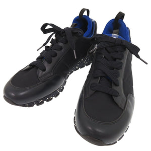 未使用品 プラダ プラダスポーツ 4E3052 サイズ6 1/2 レザー ブラック ブルー スニーカー 0229【中古】PRADA メンズ