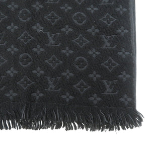 ルイヴィトン エシャルプ モノグラム クラシック M70520 ウール ノワール マフラー ストール 0230【中古】LOUIS VUITTON