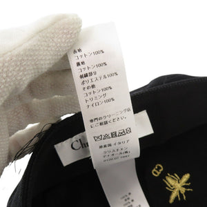 美品 クリスチャンディオール DIOR ARTY チュール付き サイズ57 86ATY920G130 コットン ブラック キャスケット 帽子 黒 0231【中古】Christian Dior