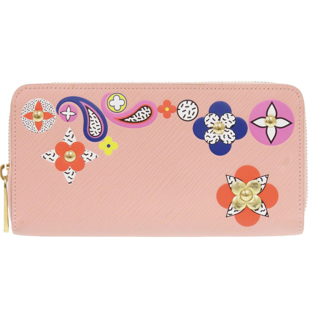 美品 ルイ ヴィトン ラウンドファスナー ジッピーウォレット エピ M62067 エピレザー ピンク 長財布 LV 0241【中古】LOUIS VUITTON