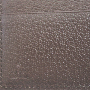 新品同様 グッチ オフディア 523173 GGスプリーム レザー ベージュ ブラウン 茶 Wホック財布 財布 0250【中古】GUCCI