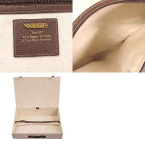 未使用 グッチ サヴォイ GUCCI 100 MUSIC 194058 100周年 トランク ワードローブ キャンバス レザー ウッド ベージュ 0251 【中古】GUCCI メンズ