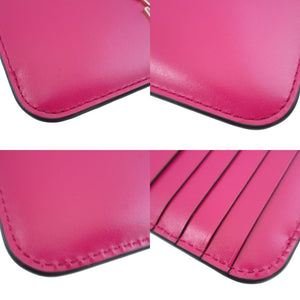 新品同様 カルティエ ドゥーブルCドゥカルティエ L3001893 レザー ピンク カードケース コインケース フラグメントケース 0256【中古】Cartier