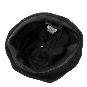 美品 クロムハーツ GINA ジーナ クロスボール セーフピン付き ベレー帽 カシミヤ シルク ブラック 黒 0263【中古】CHROME HEARTS