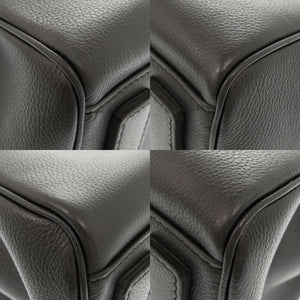 美品 ジャンニ ヴェルサーチ ラ メドゥーサ レザー ブラック 2WAY ハンドバッグ ショルダーバッグ 0270【中古】Gianni Versace