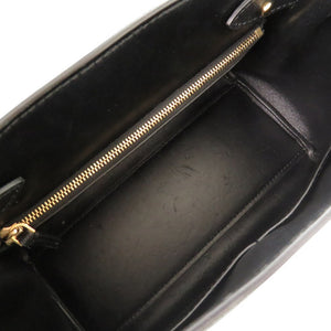 美品 ジャンニ ヴェルサーチ ラ メドゥーサ レザー ブラック 2WAY ハンドバッグ ショルダーバッグ 0270【中古】Gianni Versace