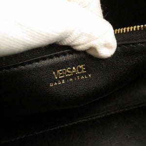 美品 ジャンニ ヴェルサーチ ラ メドゥーサ レザー ブラック 2WAY ハンドバッグ ショルダーバッグ 0270【中古】Gianni Versace