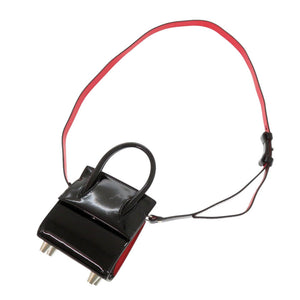 未使用品 クリスチャンルブタン パロマ ナノ 1215050 パテントレザー ブラック 2WAY ハンドバッグ ショルダーバッグ 0279【中古】Christian Louboutin