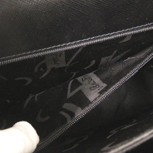 美品 サルヴァトーレフェラガモ ガンチーニ AF-21 2181 レザー ブラック ハンドバッグ 黒 0281【中古】Salvatore Ferragamo