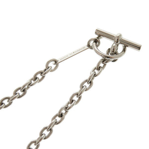 新品同様 エルメス カルーセル メタル バッファローホーン シルバー ブラック ネックレス 0285【中古】HERMES メンズ