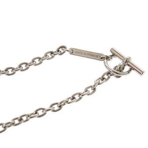 新品同様 エルメス カルーセル メタル バッファローホーン シルバー ブラック ネックレス 0285【中古】HERMES メンズ