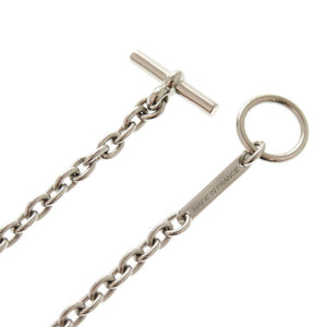 新品同様 エルメス カルーセル メタル バッファローホーン シルバー ブラック ネックレス 0285【中古】HERMES メンズ