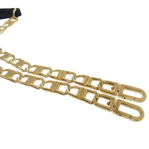 未使用品 デルボー D Chain Strap Dチェーンストラップ AN0017AAM0AZBDO ショルダーストラップ レザー ナイトスカイ 0288【中古】DELVAUX