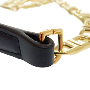 未使用品 デルボー D Chain Strap Dチェーンストラップ AN0017AAM0AZBDO ショルダーストラップ レザー ナイトスカイ 0288【中古】DELVAUX