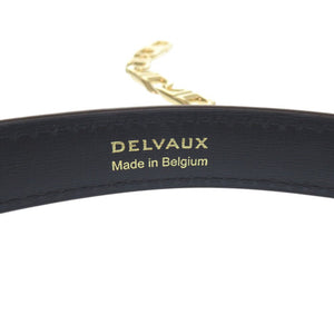未使用品 デルボー D Chain Strap Dチェーンストラップ AN0017AAM0AZBDO ショルダーストラップ レザー ナイトスカイ 0288【中古】DELVAUX
