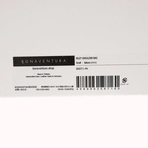 未使用 ボナベンチュラ ライリー ショルダーバッグ BSST1 サクラピンク レザー 0291【中古】BONAVENTURA