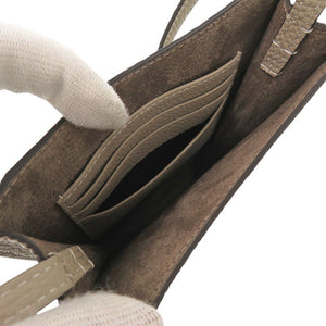 未使用 ボナベンチュラ リア ミニ BSCT1-GG グレージュ レザー ショルダーバッグ 0292【中古】BONAVENTURA