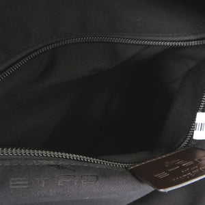 美品 エトロ ペガサス柄 2WAY ショルダーバッグ ナイロン レザー ブラウン 0294【中古】ETRO