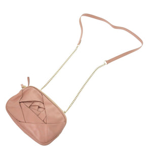 美品 ロジェヴィヴィエ レザー ピンク チェーンショルダーバッグ 0296【中古】Roger Vivier