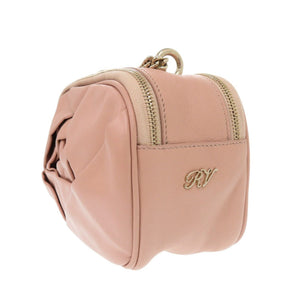 美品 ロジェヴィヴィエ レザー ピンク チェーンショルダーバッグ 0296【中古】Roger Vivier