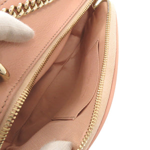 美品 ロジェヴィヴィエ レザー ピンク チェーンショルダーバッグ 0296【中古】Roger Vivier