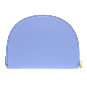 未使用 ステラマッカートニー ハーフムーン トリコロールカラー 700258 スカイブルー ポリウレタン コインケース 青 0302【中古】Stella McCartney