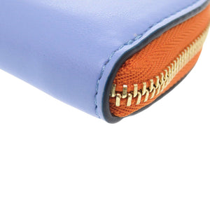 未使用 ステラマッカートニー ハーフムーン トリコロールカラー 700258 スカイブルー ポリウレタン コインケース 青 0302【中古】Stella McCartney