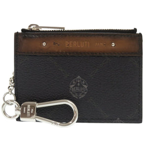 新品同様 ベルルッティ PVC レザー ブラック ブラウン コインケース 0304【中古】BERLUTI メンズ