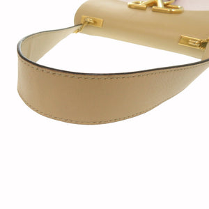 ヴァレンティノ・ガラヴァーニ Vスリング レザー ベージュ ショルダーバッグ ホワイト 0308【中古】Valentino Garavani