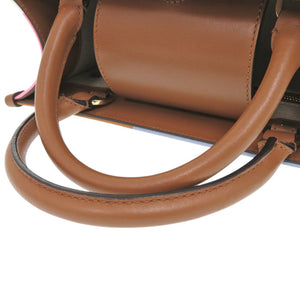 新品同様 ジミーチュウ アベニュー S レザー キャンバス ブラウン トートバッグ マルチカラー 0310【中古】JIMMY CHOO