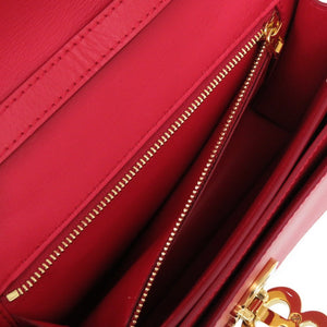 新品同様 バーバリー レザー レッド ゴールド金具 ショルダーバッグ 赤 0311【中古】BURBERRY レディース