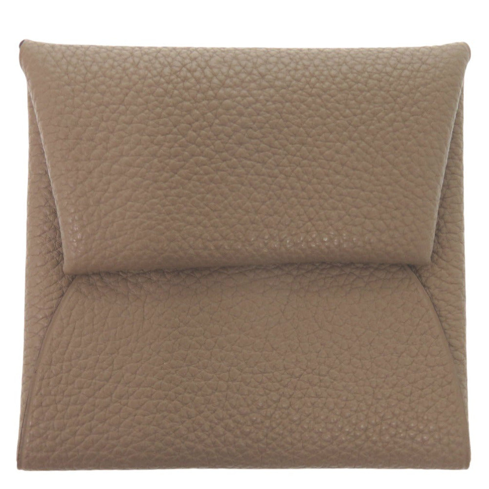 新品同様 エルメス バスティア コインケース エトゥープ トゴ □L刻印 0317【中古】HERMES