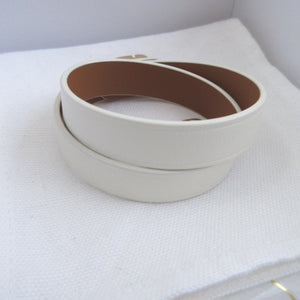 新品同様 クリスチャンディオール 30モンテーニュ B1760 Mサイズ レザー アイボリー 白 2連 ダブル ブレスレット 0318【中古】Christian Dior