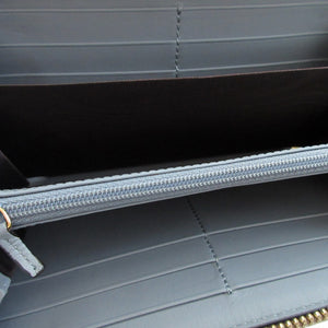 美品 グッチ バンブー 453158 レザー ベージュ ラウンドファスナー長財布 財布 0319【中古】GUCCI