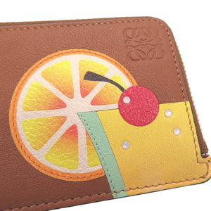 美品 ロエベ カクテル コインカードホルダー Paula’s Ibiza 62208 コインケース レザー マルチカラー 0320【中古】LOEWE