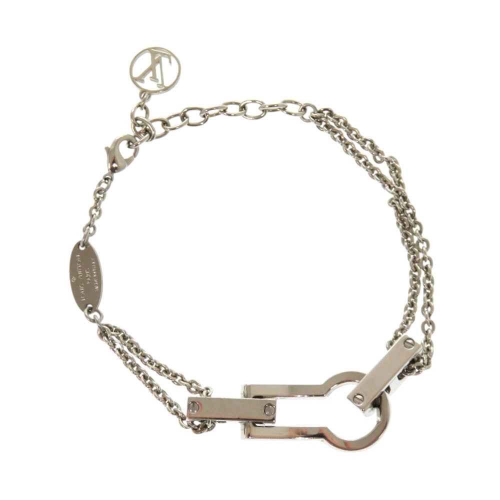 美品 ルイ ヴィトン シングルブレスレット セリュールストラス M68120 メタル ラインストーン シルバー ブレスレット LV 0322【中古】LOUIS VUITTON