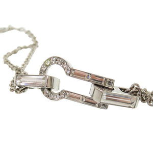 美品 ルイ ヴィトン シングルブレスレット セリュールストラス M68120 メタル ラインストーン シルバー ブレスレット LV 0322【中古】LOUIS VUITTON