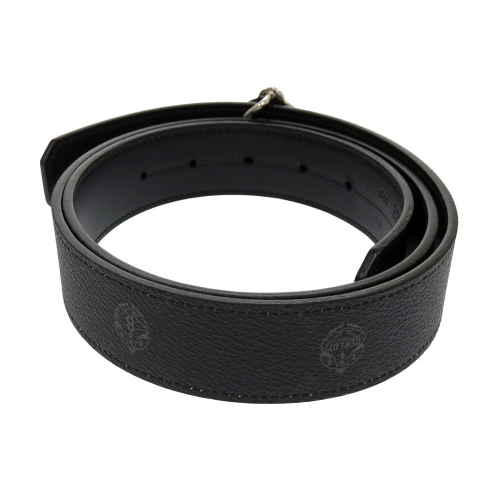 新品同様 ベルルッティ シグネチャーキャンバス レザー ブラック ベルト 黒 0323【中古】BERLUTI メンズ