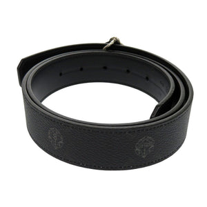 新品同様 ベルルッティ シグネチャーキャンバス レザー ブラック ベルト 黒 0323【中古】BERLUTI メンズ