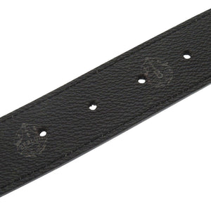 新品同様 ベルルッティ シグネチャーキャンバス レザー ブラック ベルト 黒 0323【中古】BERLUTI メンズ