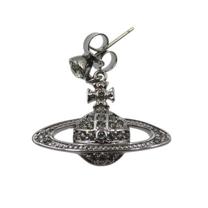 新品同様 ヴィヴィアンウエストウッド MINI BAS RELIEF メタル ガンメタル ブラック　ピアス 0329-5【中古】Vivienne Westwood