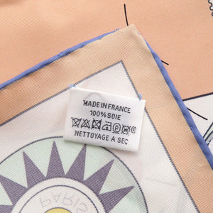 美品 エルメス カレ90 ティー フォー トゥー シルク マルチカラー スカーフ 0330【中古】HERMES