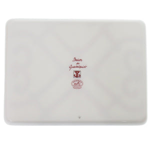 未使用品 エルメス トレイ Balcon Du Guadalquivir ガダルキヴィール 陶器/陶器 レッド トレイ 皿 赤 0333【中古】HERMES