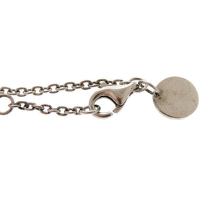 ミュウミュウ ハートデザイン シルバー925 ラインストーン フェイクパール シルバー ピンク ネックレス 0361【中古】MIUMIU